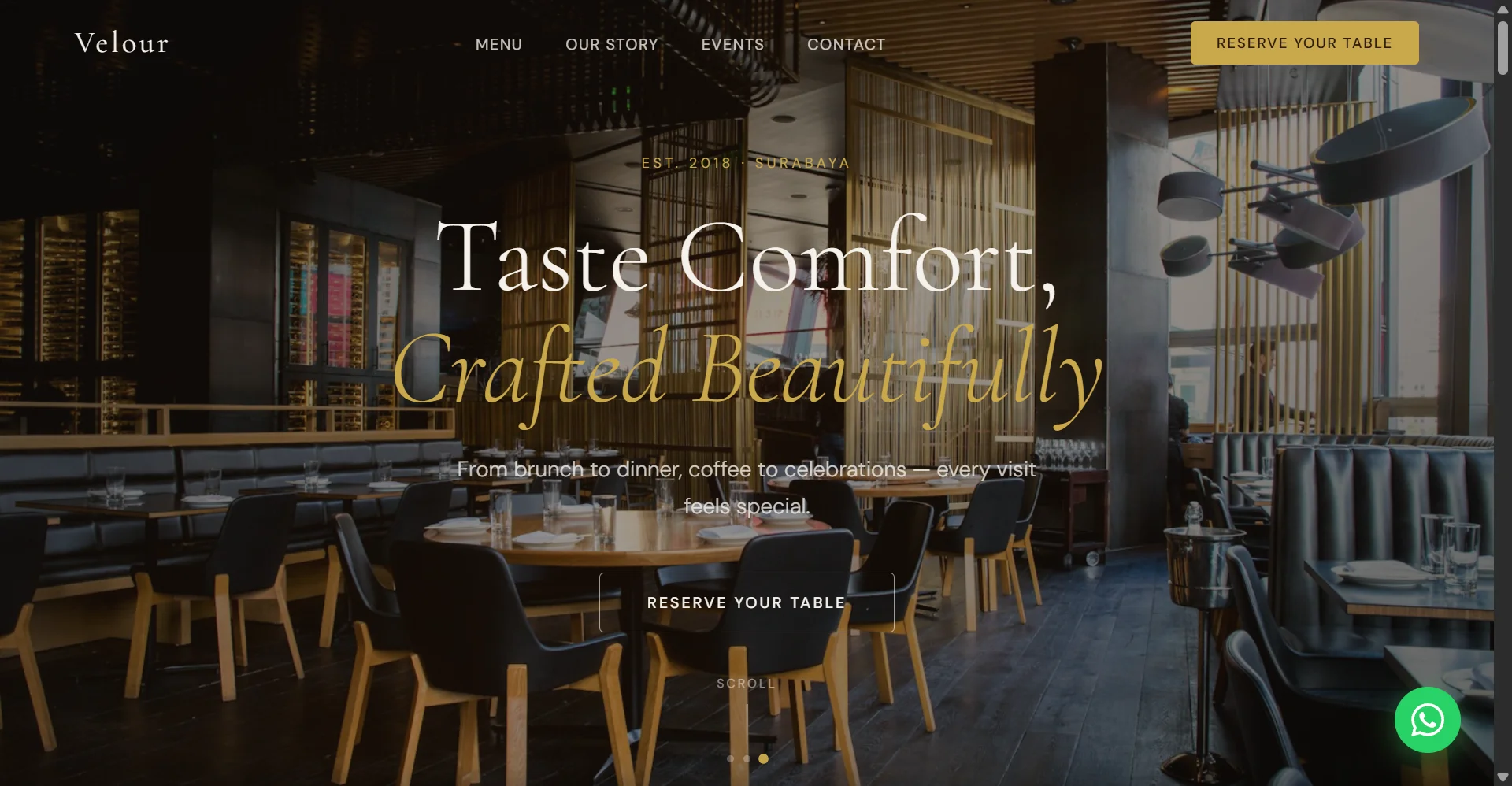 Velour Landing Page